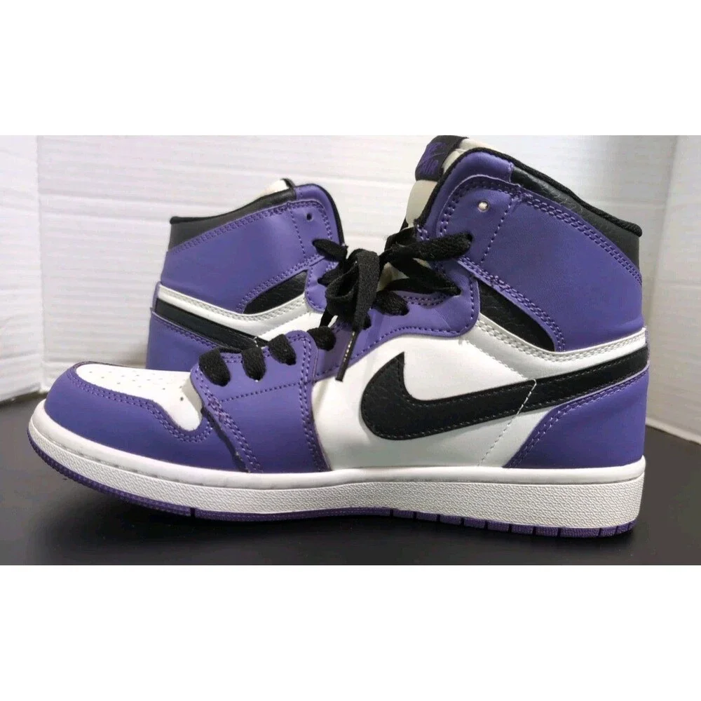 NIKE JORDAN 1 RETRO OG HIGH COURT PURPLE 2.0 MEN'S SIZE 8   EUC